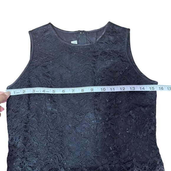 Vintage Jessica McClintock Girls Black Lace Chiffon Party Dress Size 12 Pre Teen - Picture 5 of 8